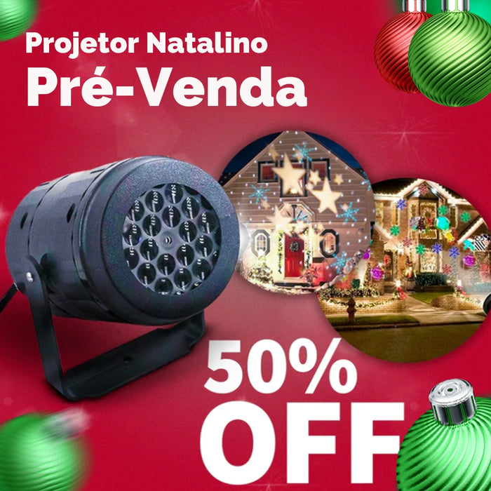 Projetor de Luz de Natal - Lançamento 2025 (Black Friday)