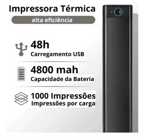 BluPrinter™ - Impressora Térmica Portátil + (Refil de Papel e Brinde Surpresa)